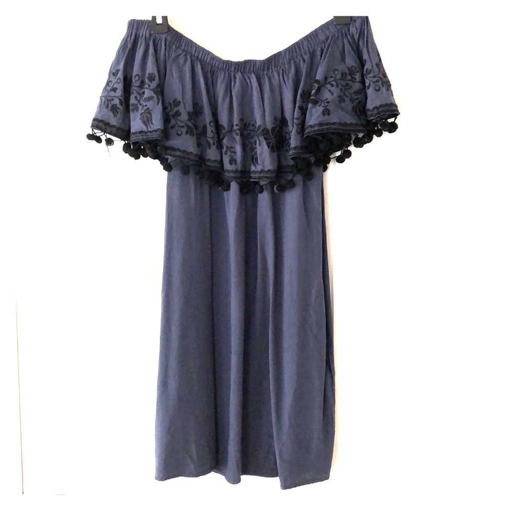CUTE Umgee blue off the shoulder dress